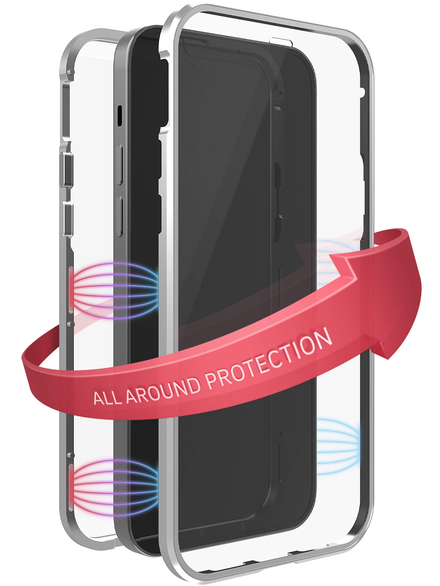 Black Rock 360° Glass Backcover Apple iPhone 12, iPhone 12 Pro